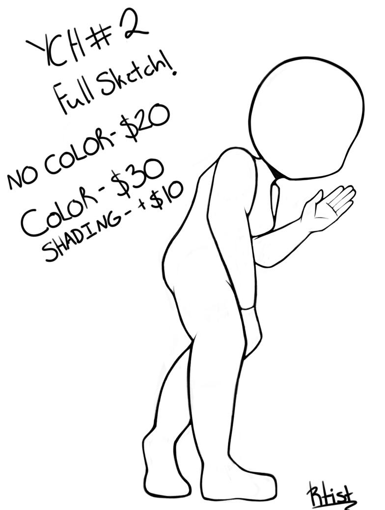 YCH #2 (No color- $20, Color- $30, Shading- +$10; male base available)
