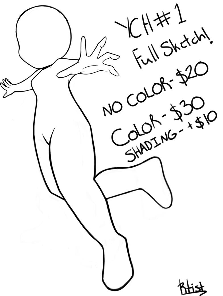 YCH #1 (No color- $20, Color- $30, Shading- +$10; male base available)